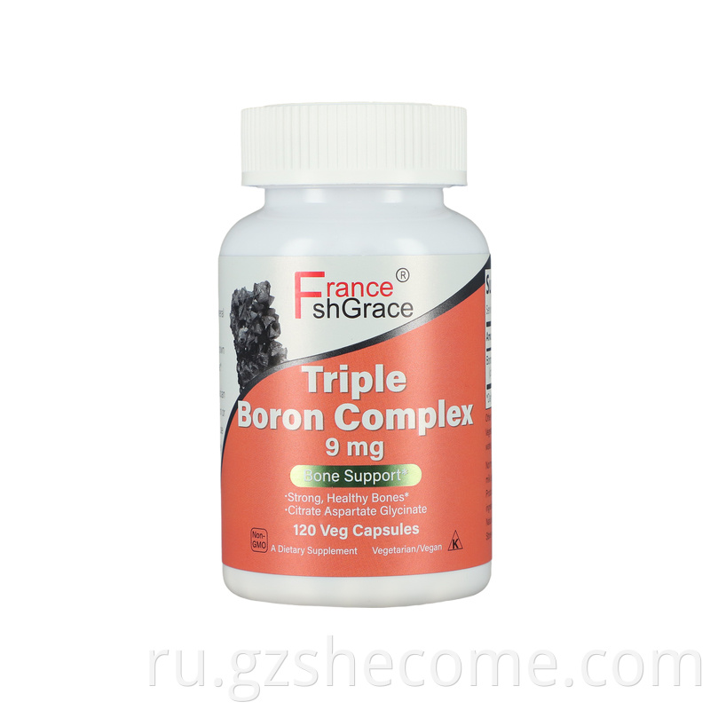 Boron complex capsules
